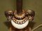 Hand Carved Pillared Table Lamp with Marble Sphere in the Base Bronzed Fittings, 1960s 9
