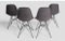 Chaises en Fibre de Verre Gris Foncé par Charles & Ray Eames pour Vitra, Set de 4 5