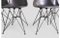 Chaises en Fibre de Verre Gris Foncé par Charles & Ray Eames pour Vitra, Set de 4 8