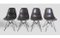 Chaises en Fibre de Verre Gris Foncé par Charles & Ray Eames pour Vitra, Set de 4 2