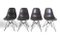 Chaises en Fibre de Verre Gris Foncé par Charles & Ray Eames pour Vitra, Set de 4 1