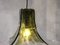 Flower-Shaped Green Murano Glass Hanging Lamp, 1960s 11