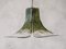 Flower-Shaped Green Murano Glass Hanging Lamp, 1960s 4