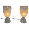 Italian Art Deco Murano Glass Vase Table Lamps, 2000s, Set of 2, Image 1