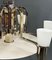 Bohemian Bauhaus Nickel and White Glass Chandelier, 1932 4