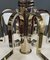 Bohemian Bauhaus Nickel and White Glass Chandelier, 1932 3