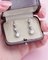 Art Deco Sleeper Earrings with Diamonds, 1890s, Set of 2 2