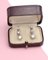 Art Deco Sleeper Earrings with Diamonds, 1890s, Set of 2 4