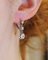 Art Deco Sleeper Earrings with Diamonds, 1890s, Set of 2 6