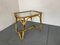 Vintage Bohémien Rattan Bamboo and Glass Side Table from Rohé Noordwolde, 1950s, Image 6