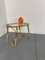 Vintage Bohémien Rattan Bamboo and Glass Side Table from Rohé Noordwolde, 1950s, Image 5