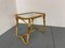 Vintage Bohémien Rattan Bamboo and Glass Side Table from Rohé Noordwolde, 1950s, Image 9