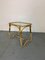 Vintage Bohémien Rattan Bamboo and Glass Side Table from Rohé Noordwolde, 1950s, Image 3