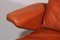 Set of Cognac Leather Swing Lounge Chair and Ottoman by Reinhold Adolf and Hans-Jürgen Schröpfer for COR, 1976 6
