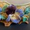French Majolica Pansies Planter, 1890s 4