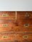 Campaign Chest of Drawers with Brass Bound Details, Image 8