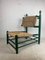 French Straw Rush Low Lounge Chair in the style of Charles Dudouyt, 1950s 1