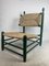 French Straw Rush Low Lounge Chair in the style of Charles Dudouyt, 1950s, Image 8