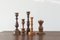 Scandinavian Wooden Candleholders, Set of 5, Image 1