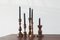 Scandinavian Wooden Candleholders, Set of 5, Image 3