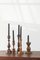 Scandinavian Wooden Candleholders, Set of 5, Image 2