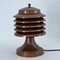 Lámpara de metal plateada en cobre de Coulter, años 30, Imagen 5
