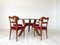 Ragno Tisch & Scapular Stühle von Giovanni Michelucci, 1980er, 5er Set 4