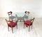 Ragno Tisch & Scapular Stühle von Giovanni Michelucci, 1980er, 5er Set 1