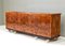 Italian Sideboard in Burlwood with Brass Details from Glam Furniture, Italy, 1970s 9