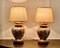 Vintage Ginger Glas Lampen aus Porzellan, 1960er, 2er Set 3