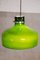 Lámpara colgante de vidrio verde de Holmegaard, años 60, Imagen 3
