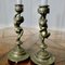 19th Century Brass Candleholders with Dancing Cherubs, Set of 2, Image 6