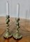 19th Century Brass Candleholders with Dancing Cherubs, Set of 2, Image 5