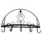 Blacksmith Half Round Iron Folding Kitchen Utensil Hanger, 1960s, Image 1