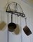 Blacksmith Half Round Iron Folding Kitchen Utensil Hanger, 1960s, Image 7