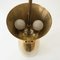 Mid-Century Large Diabolo Brass Pendant Light 11