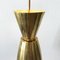 Mid-Century Large Diabolo Brass Pendant Light, Image 12