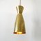 Mid-Century Large Diabolo Brass Pendant Light 4