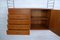 Teak Wall Shelf with Drawers by Nisse Strinning for String Design AB, 1950s 8