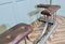 Large Polished Steel and Brass Upholstered Club Fender, 1930s, Image 7
