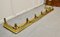 19th Century Heavy Brass Fender with Brass Garlands 4