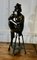 Bronze Statue of a Girl on a Stool Drinking Champaign, 1960s, Image 2