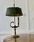 French Painted Toleware and Brass Desk Lamp 9