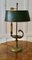 French Painted Toleware and Brass Desk Lamp 6