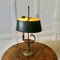 French Painted Toleware and Brass Desk Lamp 3