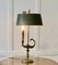 French Painted Toleware and Brass Desk Lamp 10
