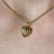 Modern 18 Karat Yellow Gold Heart-Shape Charm Pendant, Image 6