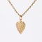 Modern 18 Karat Yellow Gold Heart-Shape Charm Pendant, Image 5