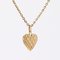 Modern 18 Karat Yellow Gold Heart-Shape Charm Pendant, Image 4