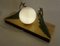 Große Art Deco Nachtlampe aus Marmor & Onyx in Pfauenauge von Ted, Frankreich, 1930er 16